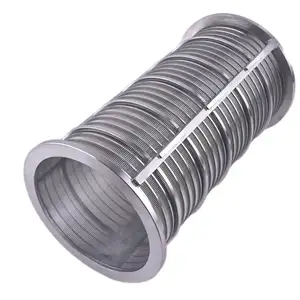 Filter Factories Custom Stainless Steel AISI304 316 Wedge Wire Filter Cartridge Tube For Wastewater Treatment
