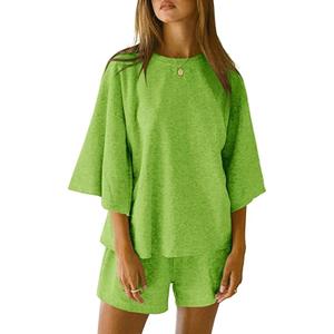 Vente en gros Ensemble haut et short pour femme Vêtements deux pièces pour femme pour la mode estivale et un usage quotidien - Product Image 1