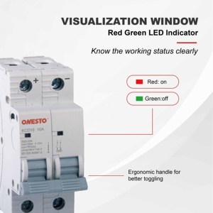 <span class=keywords><strong>ONESTO</strong></span> Interruptor Automático de CC de Alta Calidad de 1A a 63A 1000V, Interruptor de Desconexión de CC de 4 Polos, Interruptor Automático Solar MCB - Product Image 4