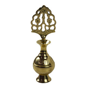 Surmedani de latón para mantener Surma en polvo Surmedani con aspecto único y atractivo Forma redonda Color dorado - Product Image 2