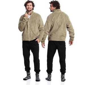 OEM personalizado al por mayor abrigo de invierno Casual hombres chaqueta de lana cuello alto grueso chaquetas de lana chaqueta de invierno - Product Image 2