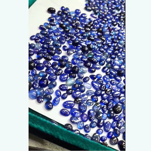 964 Uds Bangkok zafiro azul 7-11mm cabujón ovalado 1980 CT lote Iroc ventas alta calidad glassfilled zafiro piedra preciosa piedra suelta - Product Image 5