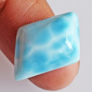 Cabochon de Larimar naturel, coupe Pectolite bleue, taille 3-21 mm, forme fantaisie, pierre précieuse en vrac pour la création de bijoux - Product Image 2
