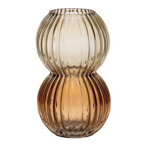 Vase à fleurs en verre bronze moderne Vase décoratif de table rond pour le salon Vases classiques en métal pour la décoration de vacances de Noël - Product Image 3
