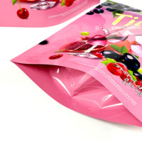 Envasado de plástico personalizado para alimentos, bolsa Ziplock para alimentos, aperitivos, nueces, galletas, bolsa de pie, almendras, avena, bolsa con cremallera