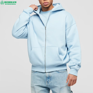 Sudadera con capucha y cremallera personalizada estilo streetwear, forro polar suave de invierno, tejido French Terry, corte holgado, hombros caídos, secado rápido, transpirable, 400g, unisex - Product Image 4