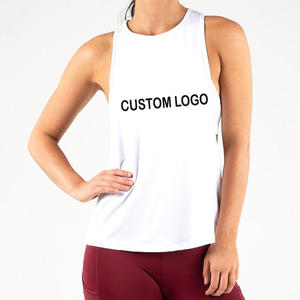 Camisetas sin mangas de alta calidad para mujer, camisetas sin mangas deportivas con logotipo OEM y bordado personalizado para mujer - Product Image 1