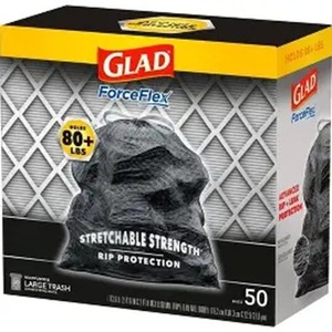 ถุงขยะดำแบบมีเชือกผูก Glad Forceflex + ขนาดใหญ่ - 30 แกลลอน - 68 ใบ - Product Image 5