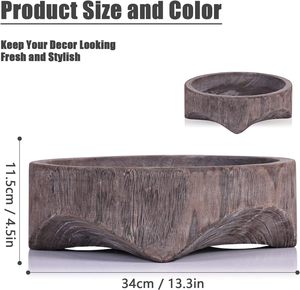 Bol de service moderne en bois d'acacia de haute qualité avec un design élégant pour les repas en famille - Product Image 6