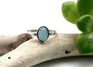 แหวนเงินแท้ 925 ชุบโรเดียม งานแฮนด์เมด สไตล์โบฮีเมียน ประดับพลอยแคลเซโดนี สำหรับผู้หญิง เหมาะเป็นของขวัญ - Product Image 2