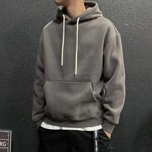 Sudadera con capucha de lana con logotipo personalizado de alta calidad para hombres Servicio OEM Haga su propio diseño Impresión digital teñida Lisa para el invierno - Product Image 3