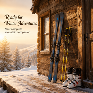 Ensemble <span class=keywords><strong>de</strong></span> <span class=keywords><strong>ski</strong></span> pour débutants adultes avec bottes, skis, fixations et bâtons pour l'entraînement hivernal - Product Image 5
