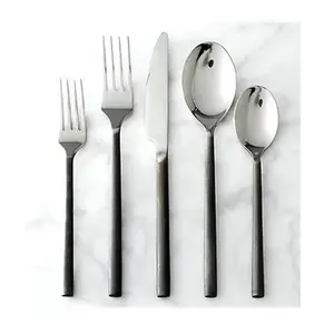 Ensemble de couverts en acier inoxydable à croix gravée de qualité supérieure Vaisselle en argent élégante Ustensiles de cuisine parfaits pour les mariages Fêtes Fine Dining - Product Image 6