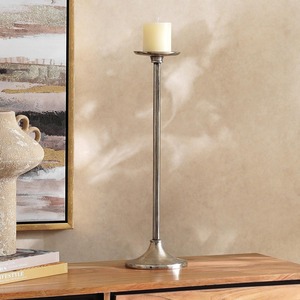 Elegant <b>Brass</b> <b>Candle</b> <b>Holder</b> Decorative Lighting Stand for Home Interior Table Centerpiece and Festive Room Decoration - Product Image 6