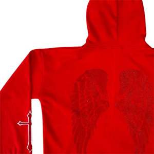 Sudaderas con capucha transpirables antiarrugas para mujer, sudadera con cremallera de diamantes de imitación rojos para mujer, chaqueta de moda, prendas de vestir exteriores elegantes con purpurina - Product Image 6