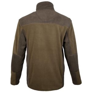 Vente en gros de vestes de chasse personnalisées pour hommes, tissu double couleur, micro-polaire lourde, fermeture éclair, poches latérales, options de personnalisation - Product Image 2