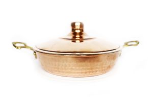 Poêle émirgan en cuivre martelé à la main avec couvercle en nid d'abeille, poêle à omelette, poêle à frire 14-17-18-22/20,5, 5cm étamé - Product Image 6