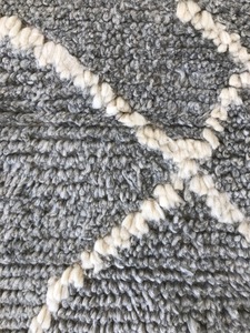 Alfombra anudada a mano peluda marroquí moderna del fabricante directo 100% lana de Color Natural para interiores de casas Alfombras Indias - Product Image 3