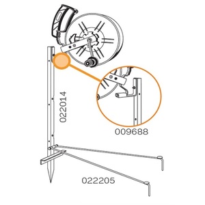 Gallagher H1.25 m recinzioni elettriche bobine supporto picchetto equipaggiamento protettivo per 3 bobine di recinzione elettrica - Product Image 3