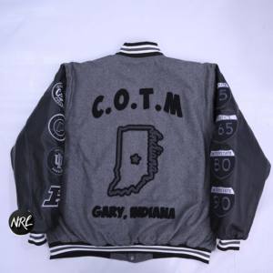 Venta al por mayor de alta calidad 100% algodón lona Varsity chaqueta para hombres ropa de calle de moda OEM Logo Casual cuello redondo invierno prendas de vestir exteriores - Product Image 2