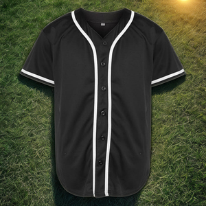 Camiseta de béisbol personalizada con logotipo 2024, venta al por mayor, sublimación, cuello en V, uniforme de hombre, uniforme de béisbol en blanco Multicolor - Product Image 1
