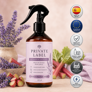 Aromatizante en Aerosol de Ruibarbo y Lavanda de Marca Privada 300ml OEM |   Aromatizante para el Hogar en Aerosol |   España UE - Product Image 1