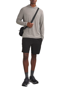 Sweat à capuche unisexe vert olive avec capuche à cordon réglable, poche kangourou, poignets et ourlet côtelés, tissu doux en coton mélangé - Product Image 2