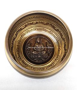 Cuencos de latón hechos a máquina tibetana, artesanías de metal usadas para yoga y meditación, precio barato - Product Image 3