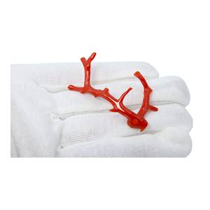 Pieza de 22 quilates, forma de palo de Coral rojo italiano Natural, piedra preciosa suelta, Coral pulido en bruto, precio mayorista - Product Image 4
