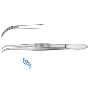 Pince à échardes en acier inoxydable de haute qualité dentelée incurvée 10.5cm / 4.25 "Fabricant d'instruments chirurgicaux - Product Image 4