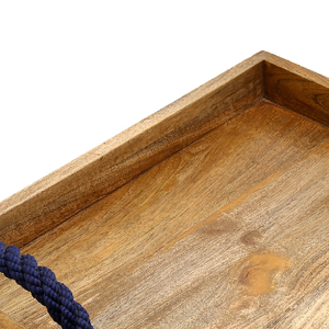 Best Quality Handcrafted Wooden Tray Kitchenware Set OEM Customized Natural Wood Platter Indian Supplier for <b>Party</b> Occasions - Product Image 3