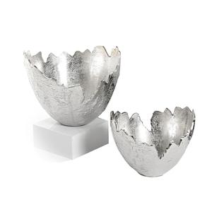 Kitchenware Accessories Fruits Serving <b>Storage</b> Bowl Nickle Plated Shiny Polished Hammered Serving Bowl Fast Food Metal Bowl - Product Image 6