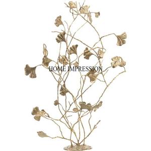 Sculpture de concepteur d'arbre en métal de qualité supérieure enduite de poudre de couleur noire pour la décoration de maison et d'hôtel à prix compétitif - Product Image 6