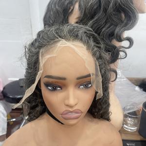 Pelucas de Cabello Humano con Ondas Sueltas, Peluca de Cabello Gris, Peluca Vietnamita, Extensiones de Cabello con Cierre de Encaje, Color Libre - Product Image 2