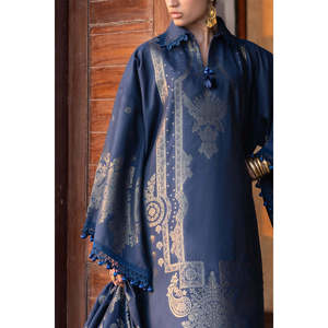 Conjunto de 3 Piezas de Chal Jacquard con Dupatta FE-52025, Elegante Accesorio para Traje - Product Image 5