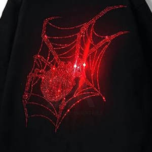 Sudadera con Pedrería Personalizada, Diseño Personalizado Disponible, Sudadera Brillante Personalizada al por Mayor con Letras y Logotipo de Pedrería - Product Image 5