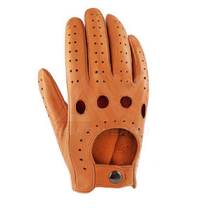 Guantes de conductor de cuero suave de alta calidad profesional superventas nuevo diseño para una conducción segura en invierno al por mayor en Pakistán - Product Image 5