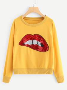 Fabricant de vêtements Design personnalisé Gsm Vêtements pour femmes Logo personnalisé imprimé Sweat-shirt à épaules tombantes - Product Image 5