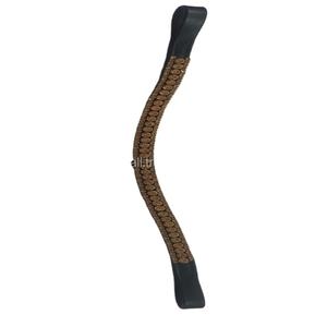 แถบคิ้วม้าแฟนซีสายรัดคิ้วหนังแท้ติดคริสตัลสีทองบังเหียนตกแต่งม้า - Product Image 1