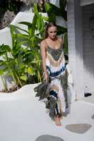 Robe longue élégante à motif uni Tie-Dye 100% Coton Écologique Lavable à volants de haute qualité pour les vacances
