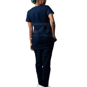Top Trending Low Moq Mujeres Hospital Uniforme Venta al por mayor Mujeres Hospital Uniforme Ideal Scrub Set para enfermera - Product Image 6