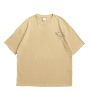 Jersey transpirable de secado rápido de algodón 100% de talla grande, camiseta de manga corta con estampado clásico de la mejor calidad para hombre, Color sólido - Product Image 4