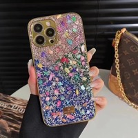 Étui de téléphone portable en TPU de marque de luxe, design électro-plaqué, coque arrière pour iPhone 12 13 14 15 16 17 Pro Max, accessoires