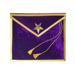 Customized Leather 3D Hand Embroidered Masonic Apron Chain <b>Collar</b> <b>Metal</b> Crafts Beautiful Gifts Order of the Eastern Star OES - Product Image 1