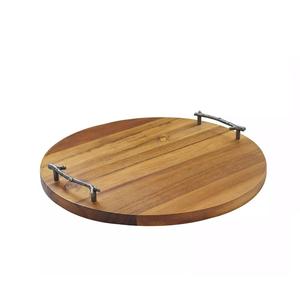 Nouveau design tendance plats de service pour la table de fête de mariage plateau de restauration décoratif pour serveur de dessert plateau en bois - Product Image 5