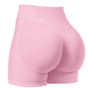 Shorts de Yoga para Gimnasio para Mujer, Leggings Sin Costuras de Cintura Alta, Pantalones de Yoga para Correr, Leggings Deportivos con Logotipo Personalizado - Product Image 4