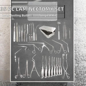 Ensemble d'instruments chirurgicaux cervicaux orthopédiques Outils en acier de laminectomie neurochirurgicale pour usage médical - Product Image 2