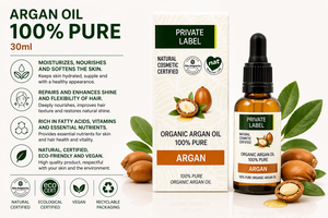Aceite de Argán de Marca Privada 100% Puro 30ml OEM para el Cuidado de la Piel y el Cabello |   Aceite de Argán Vegano Orgánico |   Hecho en España Proveedor de la UE - Product Image 2