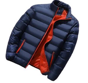 Veste d'hiver pour hommes en gros High Street Style col montant chaud et décontracté 100% Polyester nouvelle veste en duvet pour hommes - Product Image 2