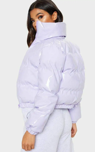 Veste matelassée pour femme de haute qualité, respirante, unie, en coton, avec broderie de lettres, style bulle imperméable, pour l'hiver - Product Image 4